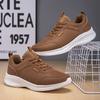 Shoes for Men Leather Casual Men's Shoes Lace-Up Platform Fashioon Sneakers Man Comfort Lightweight Running Shoes Zapatos Hombre
