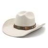 American retro strip top western cowboy hat, new big-brimmed suede top hat, British jazz hat
