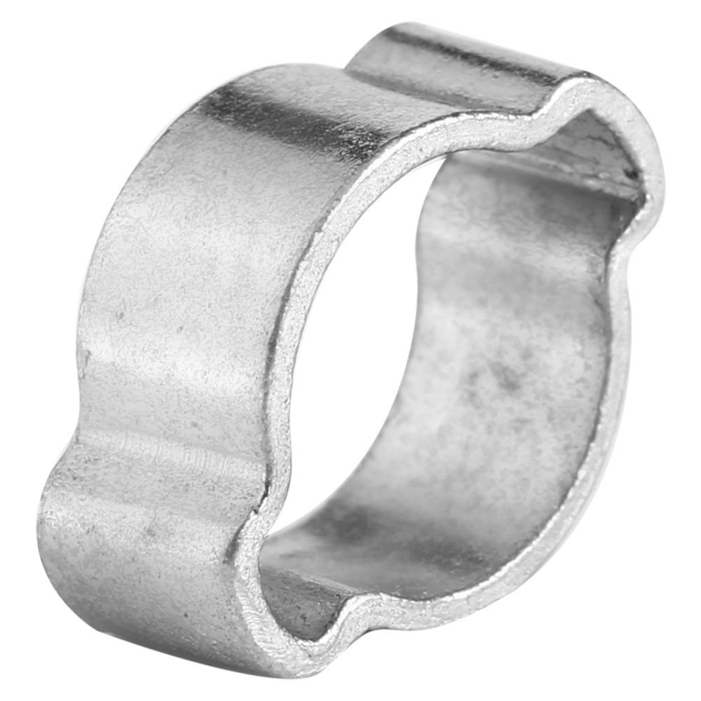10pcs O Clip Double Ear Hose Clamps Iron Zinc Plated Adjustable Hose Clamps  Hose Fastening