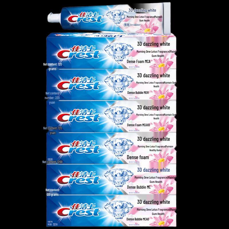 Crest 3D White Morning Dew Lotus Toothpaste