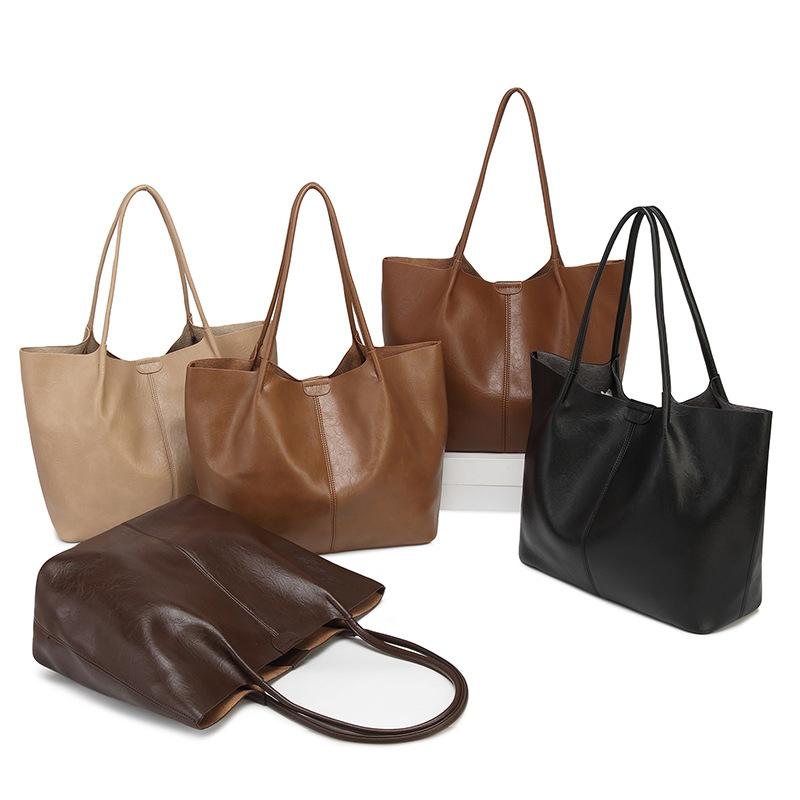 Tote Bag, New Style Bag, Large Capacity, Women's Fashion, High-end Feeling, Mother and Child Bag, Simple Commuting Shoulder Bag