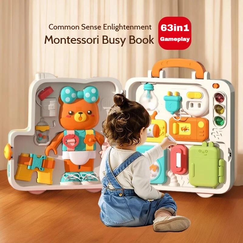 Baby Sensorisches Aktivitätsbrett Montessori Spielzeug Musik Lichter Schalter Multifunktional Reise Spiel Frühe Pädagogische Aktivitäten Spielzeug für Kinder