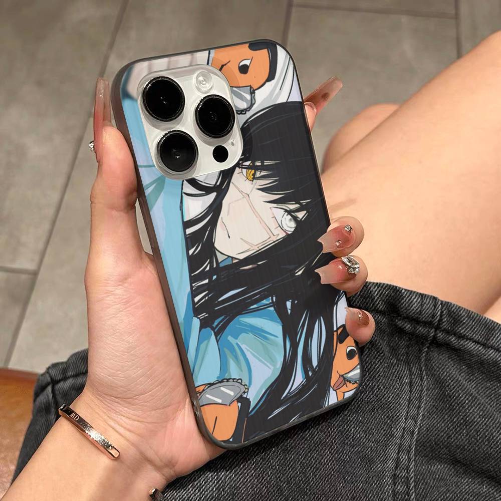 Asa Mitaka Chainsaw Man Anime Manga Handyhülle Für IPhone 16 15 17 Pro 11 12 13 14 Pro Max Plus Weiche Wellen-Silikonhülle