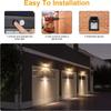 Solar LED Wall Light Outdoor Motion Sensor Light with 3 Modes Waterproof for Patio Deck Porch Barn Garage Safety Lighting Lamp