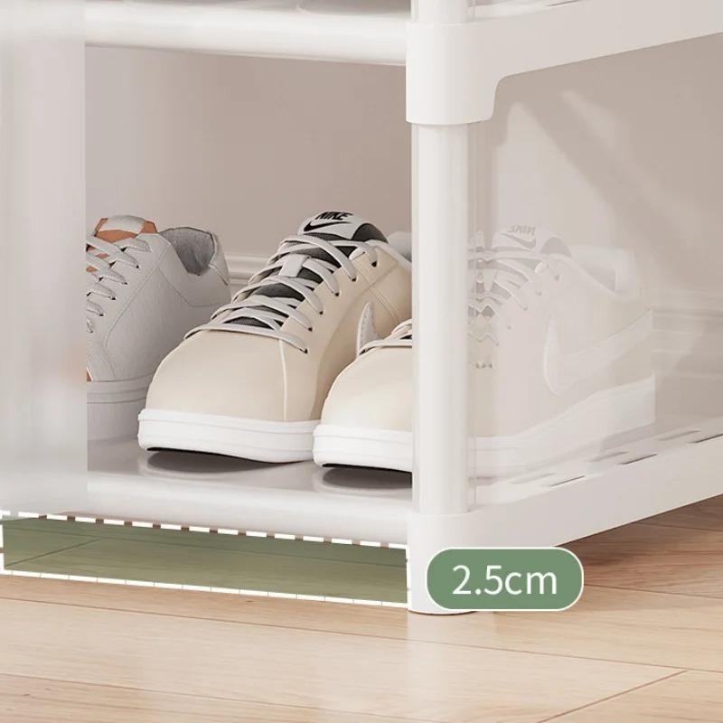 Multi Layer Dustproof Shoe Rack For Indoor Door Entryway Footwear Storage Shelf Household Home Daily Storage Organizer Frame