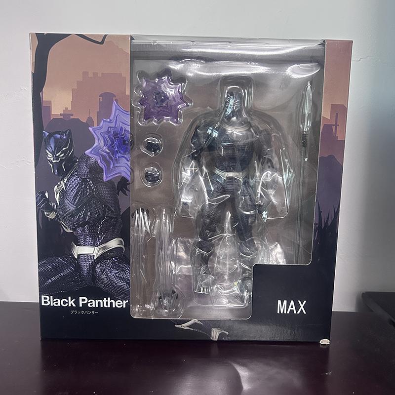 Фигурка Ямагучи Черная Пантера Король Ваканды Фигурки Действия Mafex Черная Пантера 091 Модель Игрушки Коллекционная Кукла Новогодний Подарок