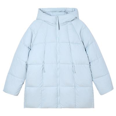 Jaqueta Puff de Algodão Acolchoado para Meninas Longa Nova Grossa com Capuz Jaqueta Curta de Algodão Acolchoado Casaco Pão.