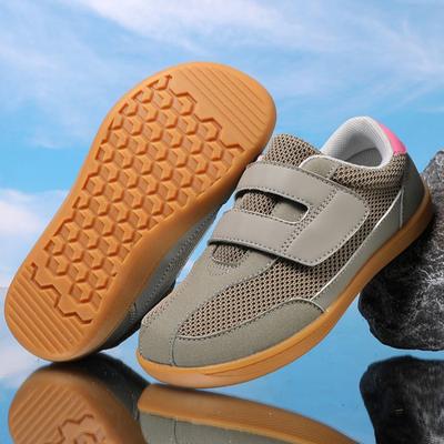 Boys Girls Causal Sports Shoes Wide Toe Sneakers Kids Outdoor Walking Shoes Breathable Mesh Children Flat Shoes