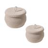 Cotton Rope Storage Basket Egg Basket Toilet Paper Basket Knitted Bin Living