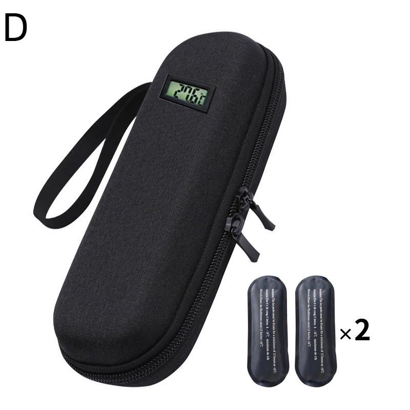 Insulin Medication Travel Cooler with Two Ice Packs for Safe and Efficient Temperature Maintenance