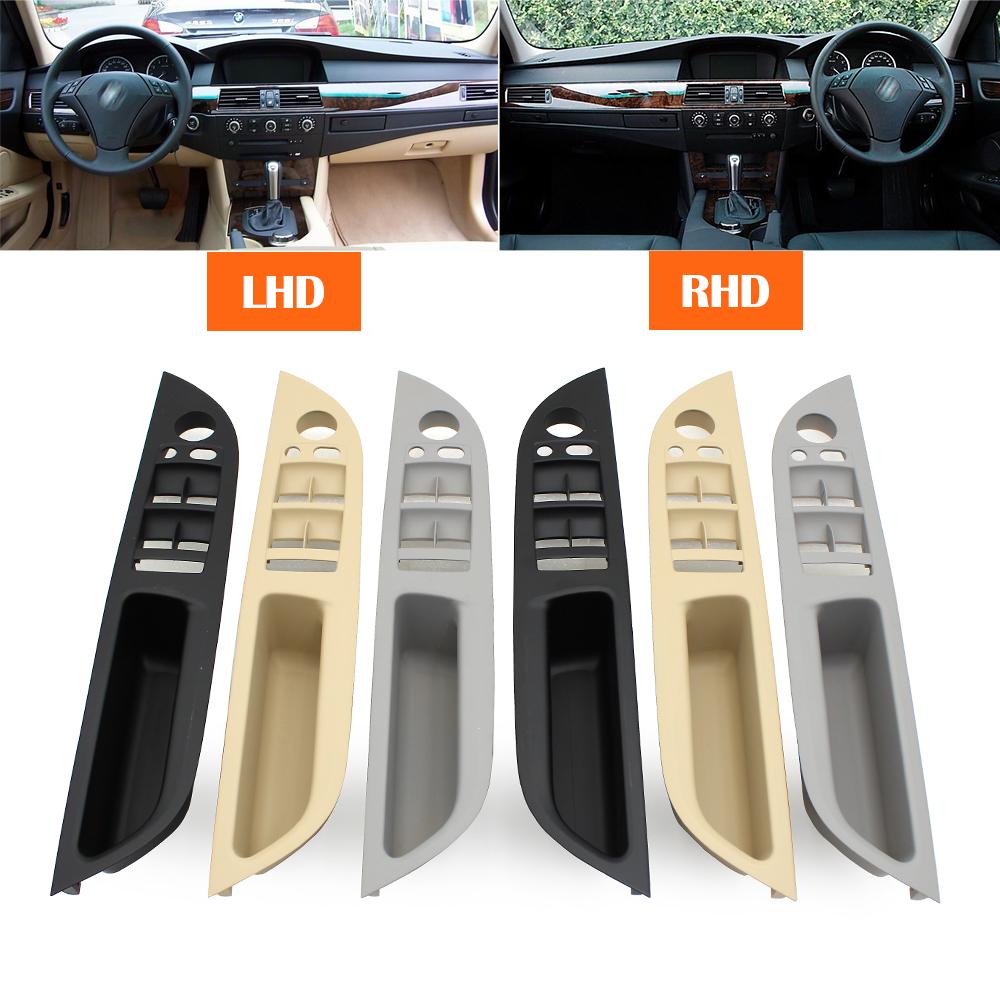 LHD RHD Car Window Switch Cover Door Handle Armrest Panel Trim Replacement For BMW 5 Series E60 E61 2006-2010 51416983703