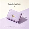 Korean Style Mini Compact Women's Tri-Fold Wallet with Bow Accent