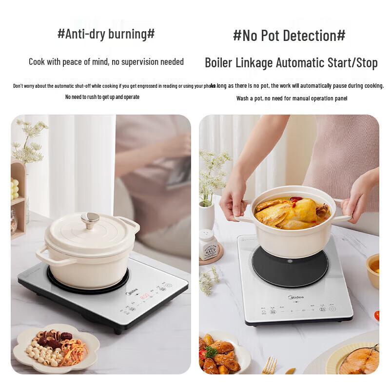 Midea E22B20 2200W Touch Control Induction Cooker CN Plug (adapter Included)