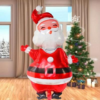 1pc 119cm Christmas Balloon Large Santa Claus Decorative Balloon Aluminum Foil Balloon For Christmas Party Decorative Supplies AVE