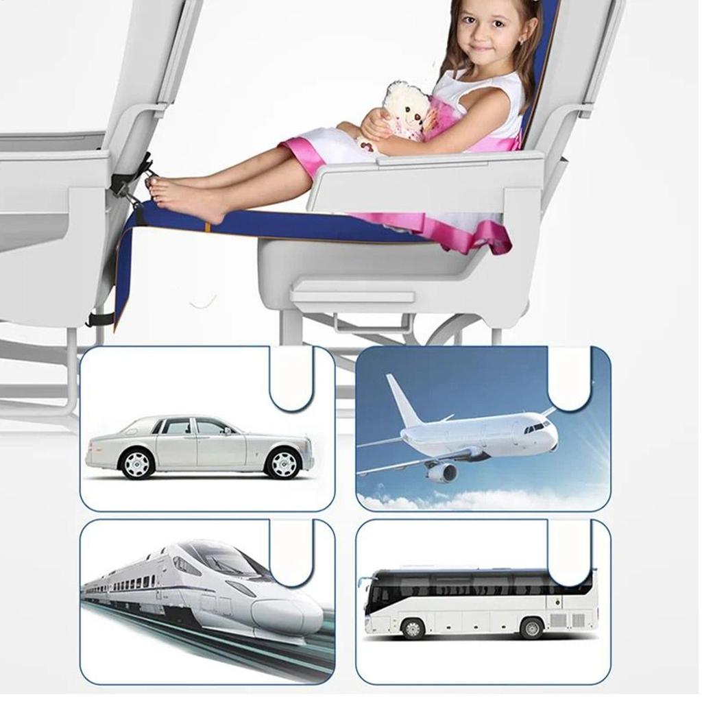 Amaca per Piedi Adulti Amaca per Piedi da Aereo Per Viaggi Lunghi Tappetino Confortevole Estensore Sedile Antiscivolo Letto Per Rilassarsi Riposare Lungo