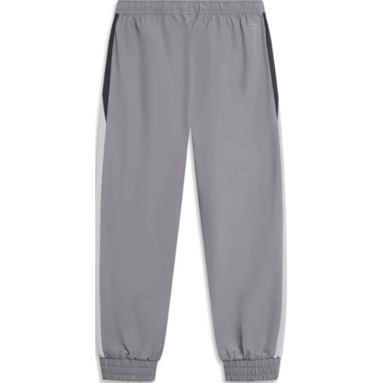 Li Ning Sports Trend Series Outdoor Breathable Woven Loose Fit Jogger Pants Men bottoms Smoke-Gray AYKT871-2