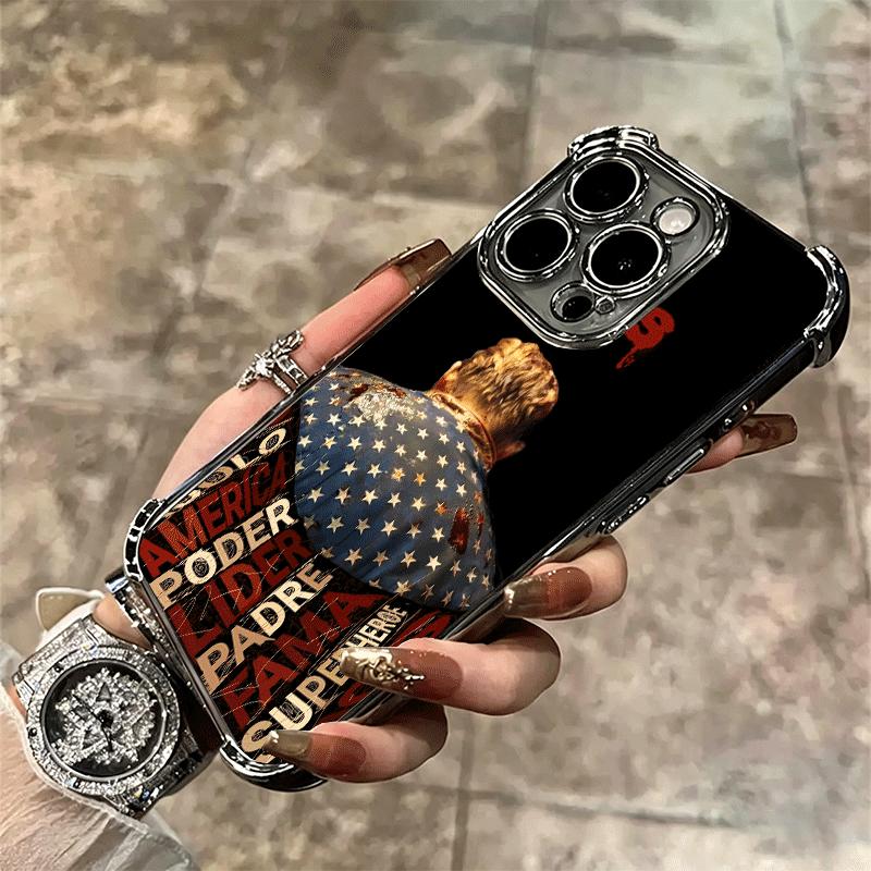 The Boys H-Homelander Plating Phone Case For Iphone 16 17 Pro Max Air 16E 14 15 Plus 12 13 Mini Anti-Fall Airabag Cover
