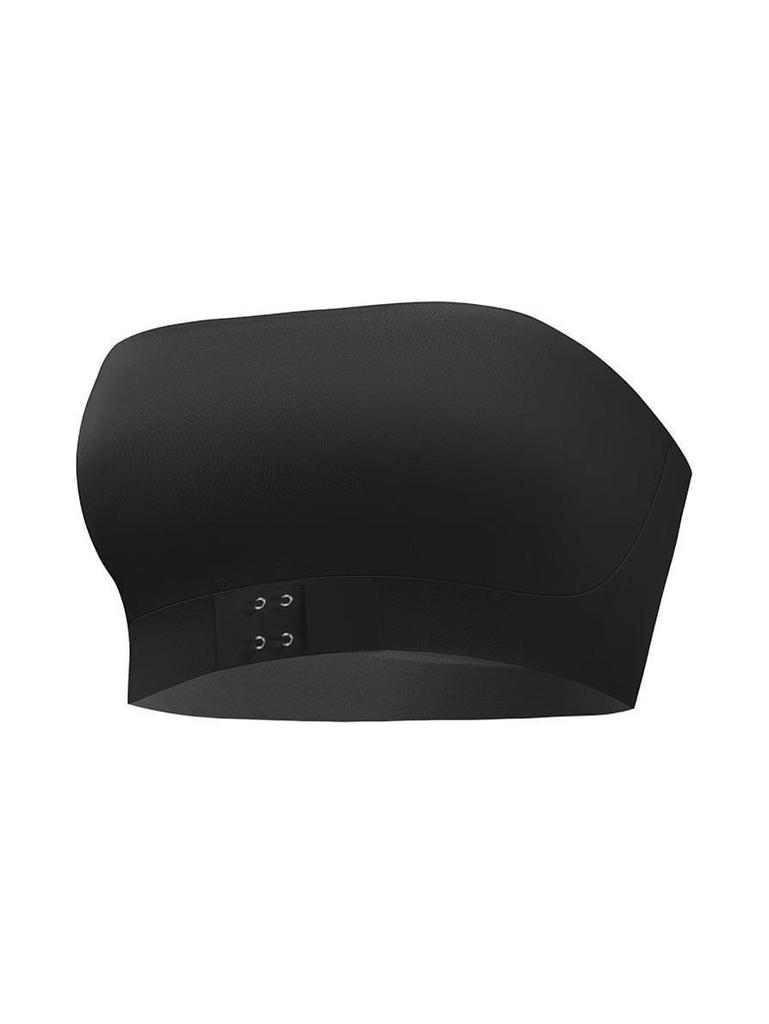 Αδιάβροχο στράπλες με αγκράφα μπροστά και κυματιστό τελείωμα 