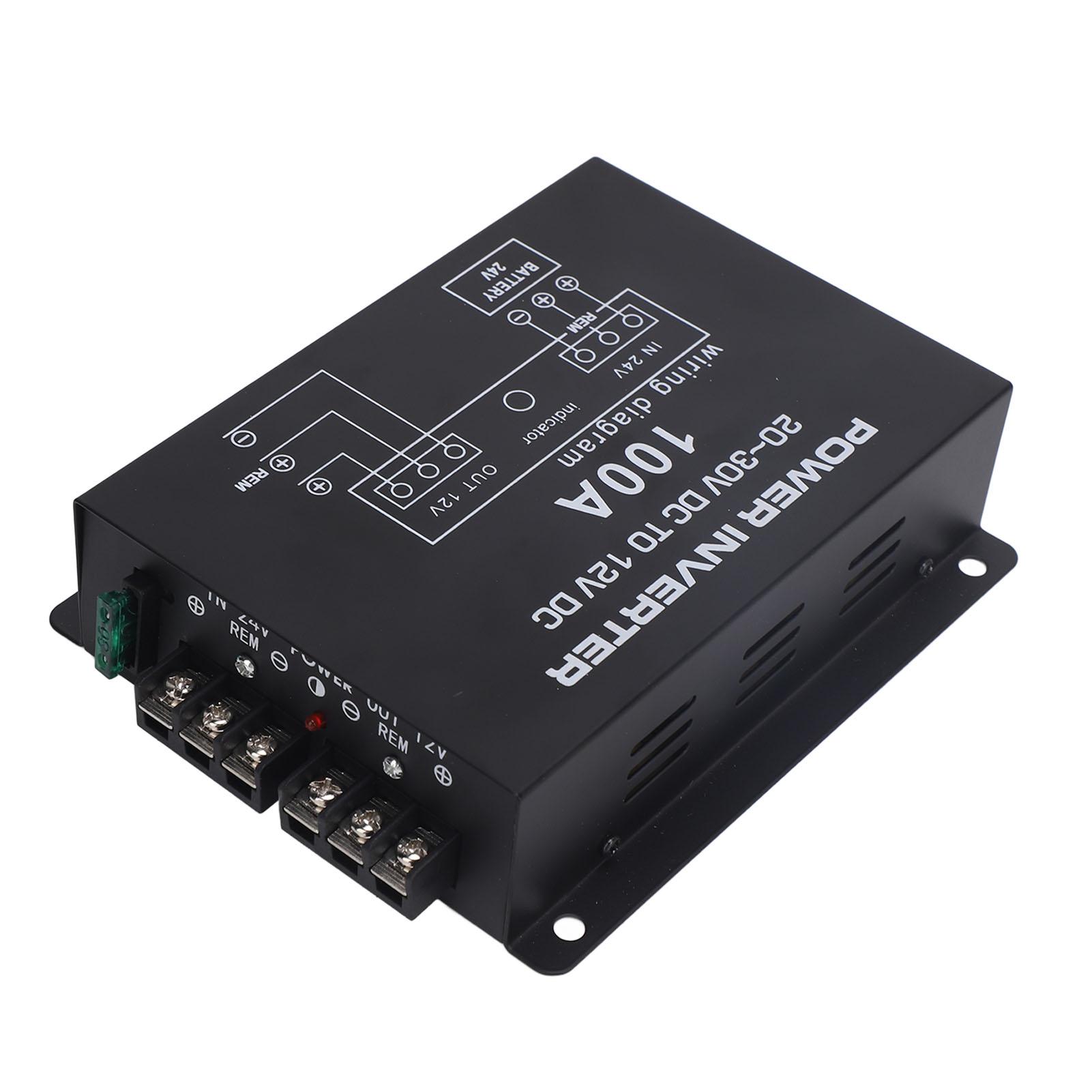 

Перетворювач напруги постійного струму 24 В на 12 В, понижуючий перетворювач, з контролем температури для автомобілів