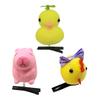 1/2/5Pcs Hair Pin Flocking Cartoon Capibara Chick Duck Decor Spring Design Metal Hair Clips Decorative Holiday Party Hairpins Hair Accessories