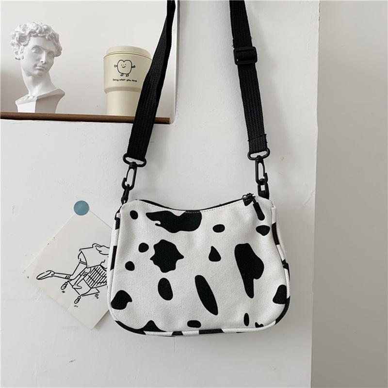 IELGY ins Japanese cute Harajuku style cow shoulder bag messenger canvas bag