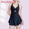 Womens Onepiece Swimsuit With Polyester Fabric For Slimming Coverage
