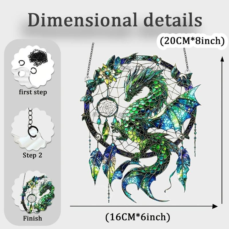 Acrylic Dream Catcher Series, Waterproof and Scratch-proof, Acrylic Indoor and Outdoor Atmosphere Decoration Pendant