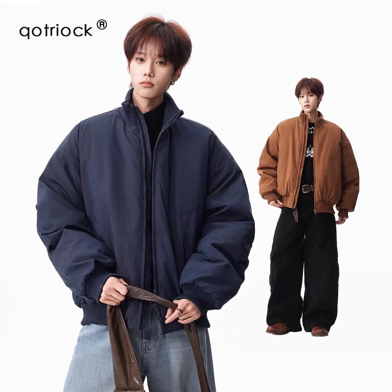 QOTRIOCK Unisex Heavyweight Winter Padded Jacket M