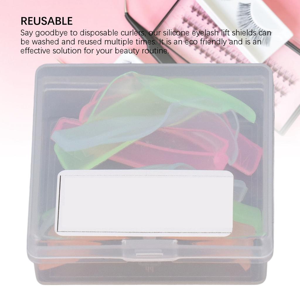 8 Pairs Silicone Lash Lift Rods 4 Sizes Reusable Perming Curler Makeup Beauty Tools No Glue Required Eyelash Perm Pads