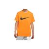 Nike T Shirts Men's Orange Crew Neck Moderate Straight Fit BV0628-833