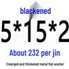 Round Blackened Thickened Metal Washer (M4-M16)
