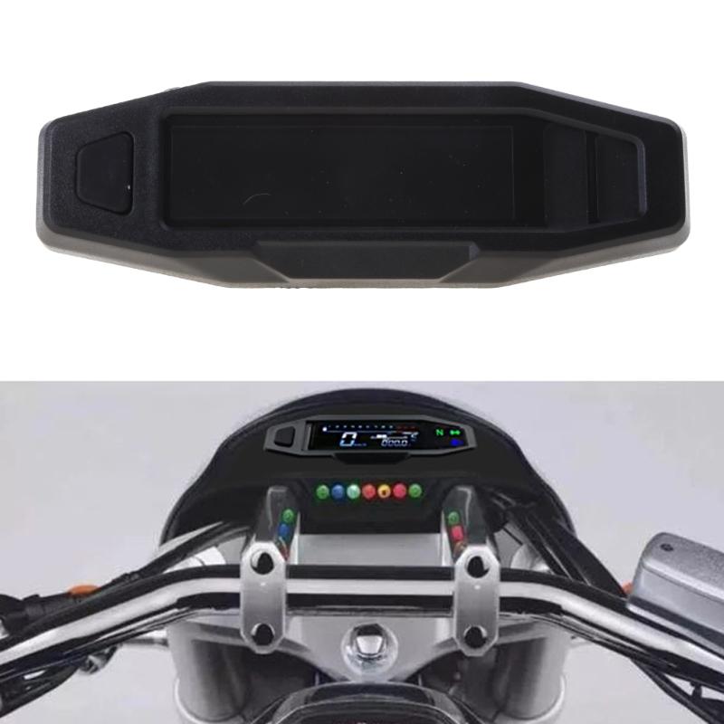 Motorcycle Speedometer Color Display Tachometer Oil Gauge Odo-Meter Compact