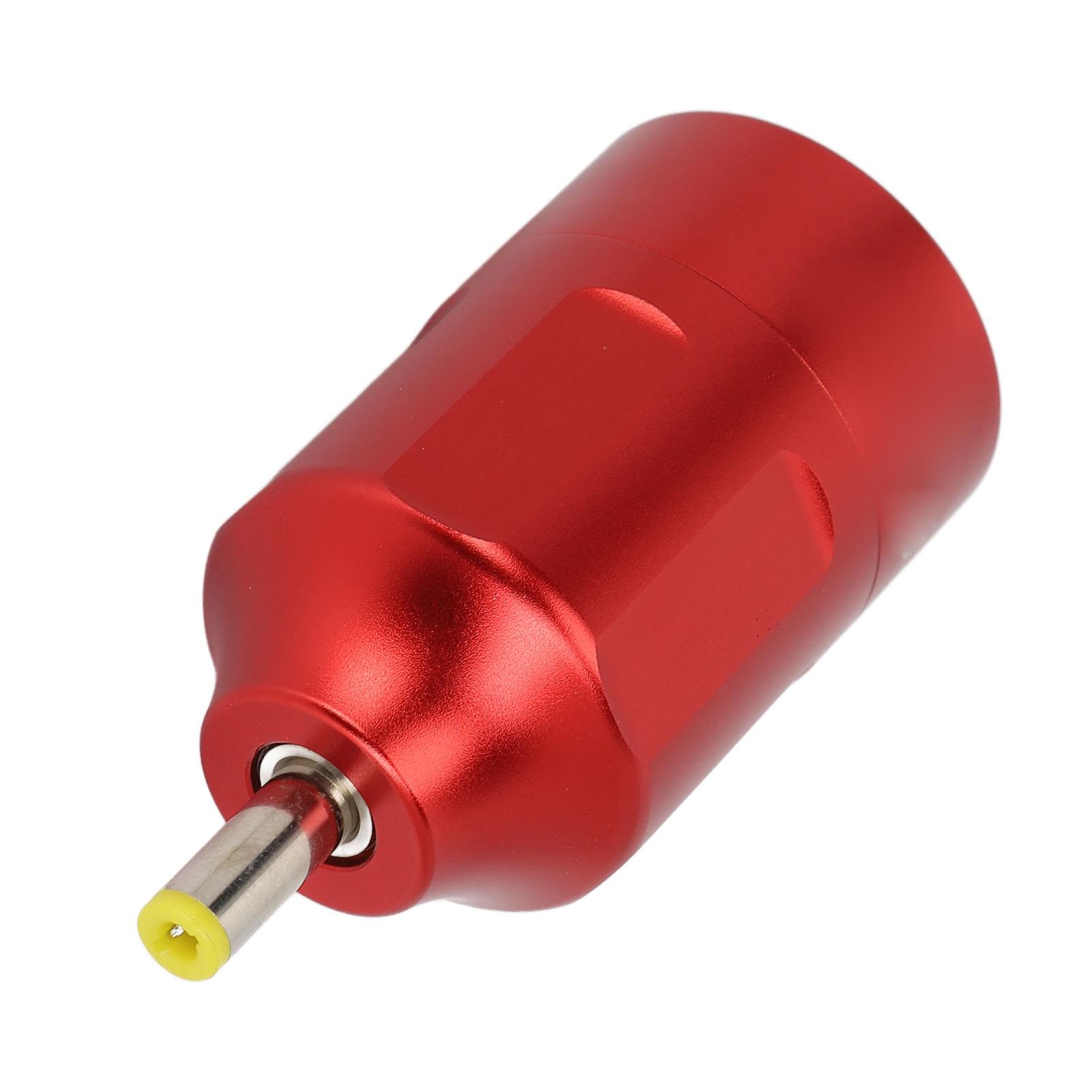 Беспроводной блок питания для тату DC-интерфейс Емкость 1300 мАч Светодиодный экран Батарея для тату-машинки Серебристый красный