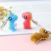 Fashion PVC Little Keyring Women Bag Charm Pendant Christmas Gift Car Key Ring Dinosaur Keychain