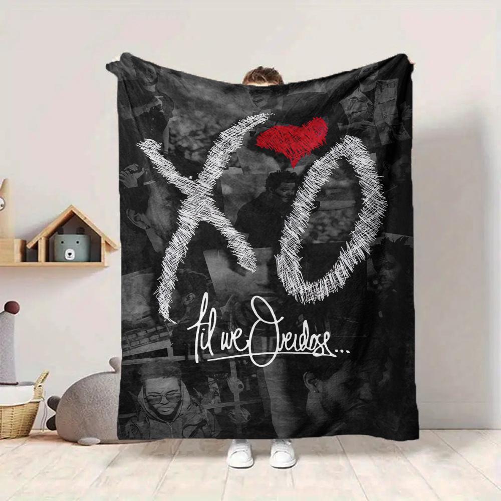 1Pc Love Music Blanket Soft And Comfortable Casual Warm Camping Travel Christmas Halloween Xmas Gift M924290