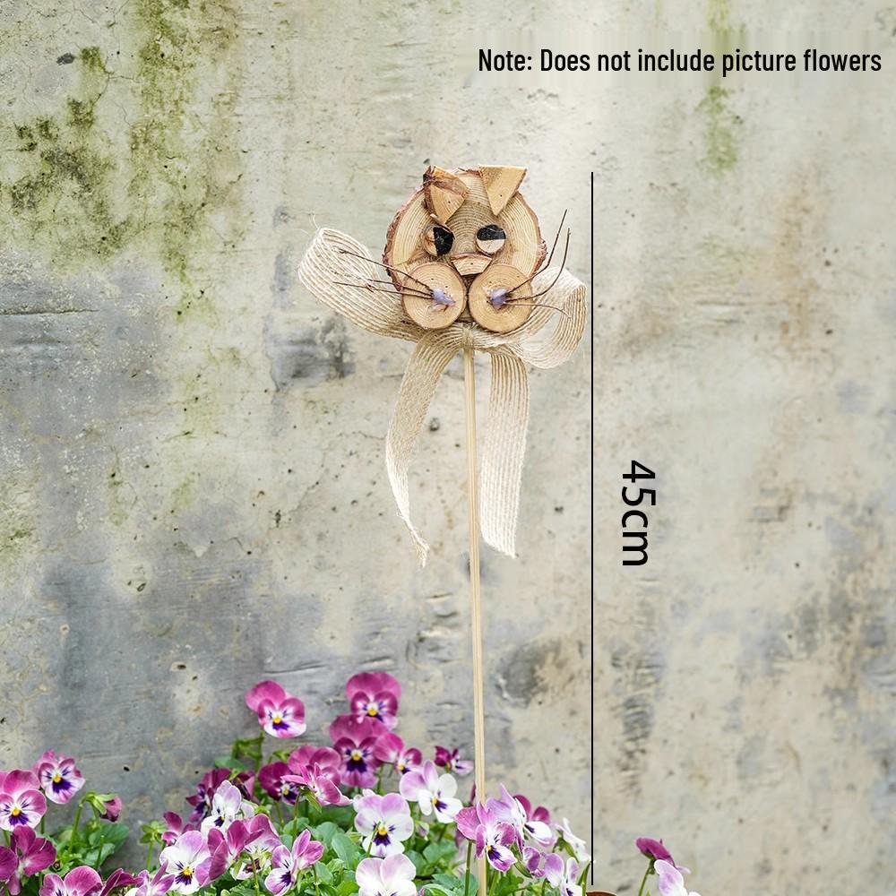 Cartoon-Tier- und Blumenschmuck: Garten- & Hofdekoration