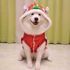 Cute Dance Lion Pet Costume with Red Sequins New Year Cat Dog Clothes Hoodies Coat for Small Meduim Dogs Cats Puppy Kitten