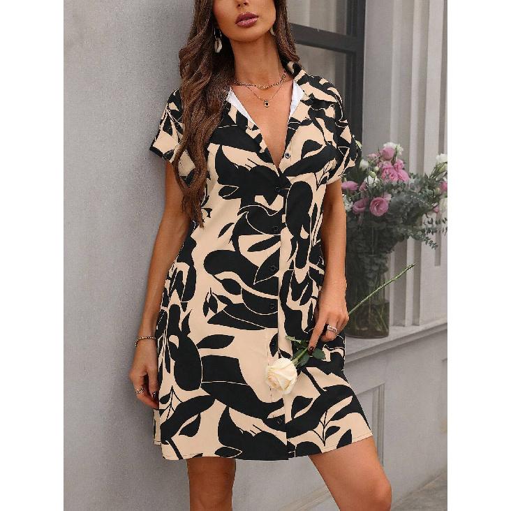 New Spring And Summer Vacation Daily Commuting Work Comfortable Sexy Elegant Women'S Fashion Printed Dress