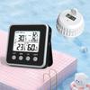 Wireless Floating Digital Thermometer Waterproof Digital Pool Thermometer with Indoor Display for Spa Plunge Pools Aquarium Pond