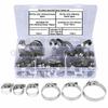 60pcs/Box of American-style Quarter-inch Water Pipe Clamps, Gas Pipe Clamps, Stainless Steel Hose Clamps8-38mm