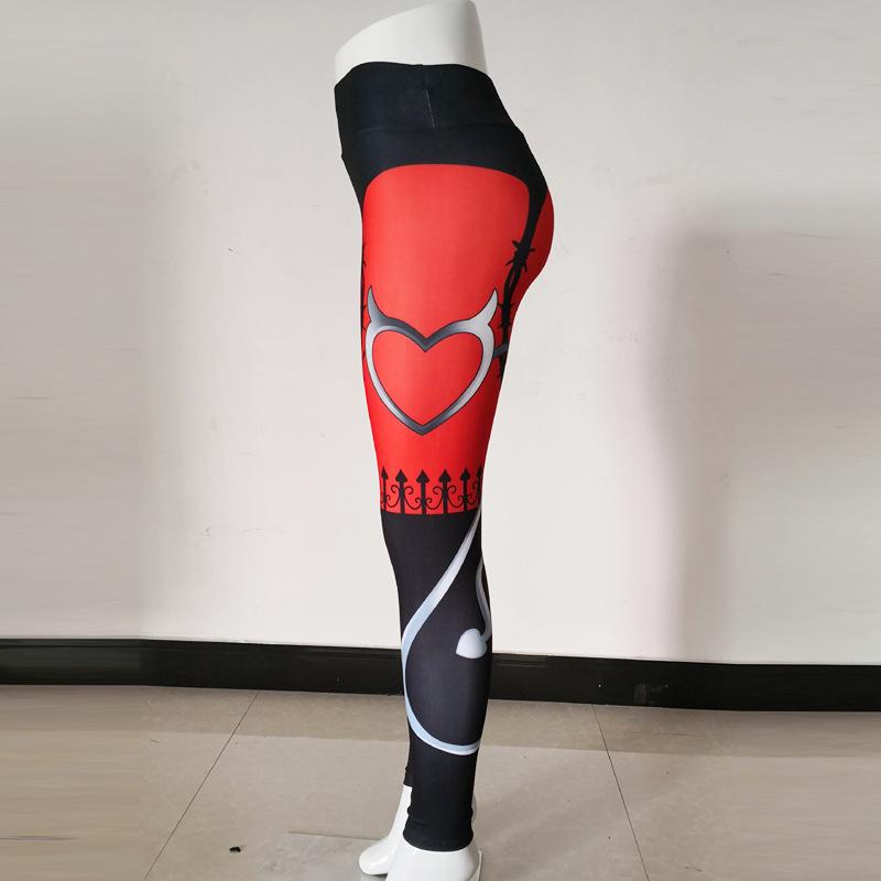 The New Collision Print Tight Fitness Trousers Women Running Dance Sports Yoga Trousers Hundred Stretch Bottoms