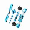 Vollständige Tasten-Sets Mod Ersatzteil für Microsoft Xbox One Controller 3,5 mm Klinkenanschluss (blau)