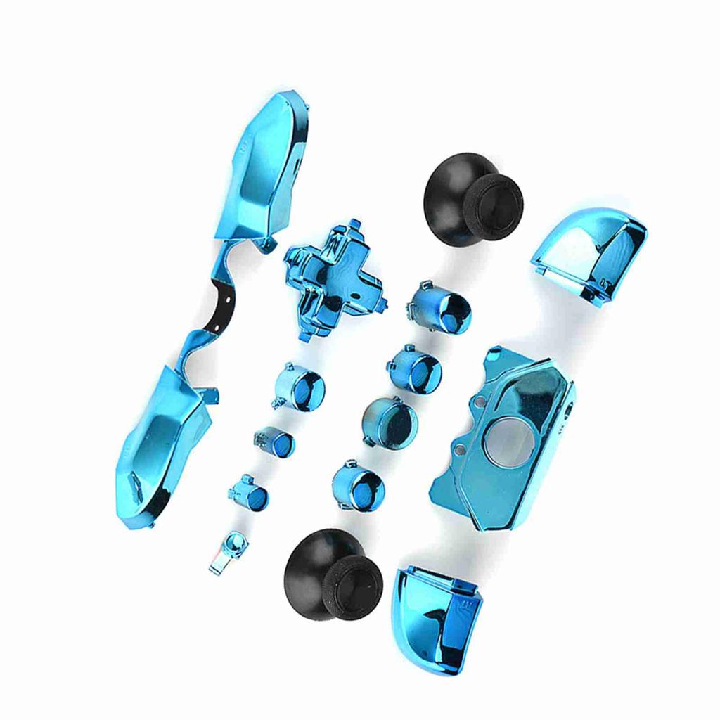 Vollständige Tasten-Sets Mod Ersatzteil für Microsoft Xbox One Controller 3,5 mm Klinkenanschluss (blau)