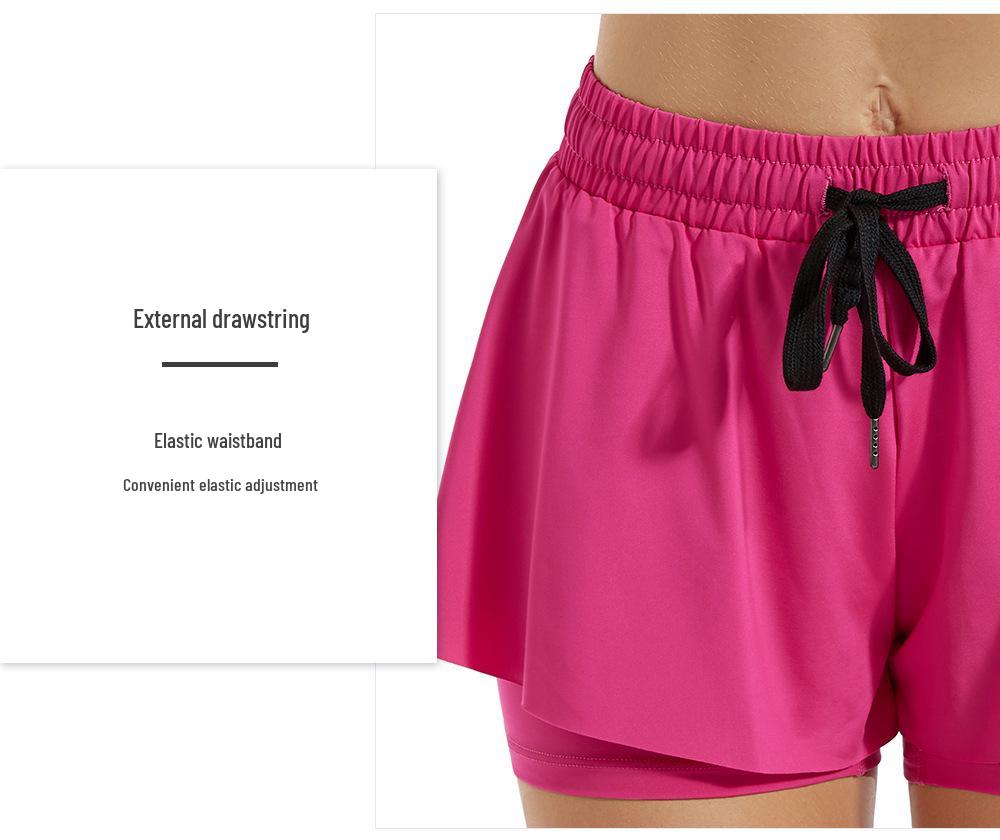 Women's Quick-Dry Cross-Border Yoga Shorts for Summer: Anti-Exposure Fitness & Marathon Running Pants