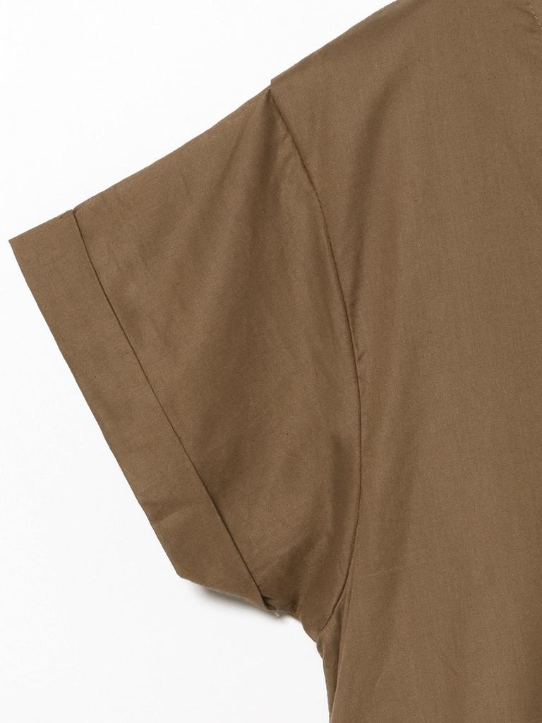 Beams Heart Skipper Neck One Size Women's 2-Way Dress, Brown,