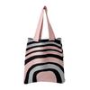 Niche Pink Semicircle Knitted Shoulder Bag: Large Capacity Tote for Women