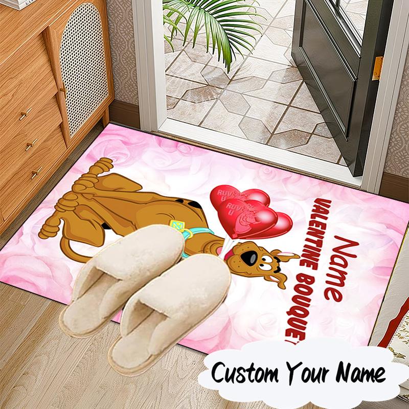 Custom Name Rug Scooby dog Carpet Game rug Area Rug Suitable for Kitchens, Homes, Offices, Living Rooms,Home Decor,Birthday Gift