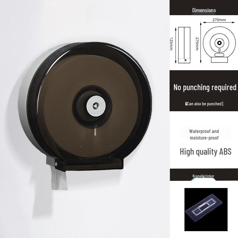 Waterproof Large Roll Toilet Paper Holder for Hotel or Guesthouse Bathrooms
