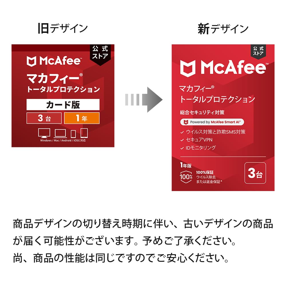[Official] MacAfee Total Protection 3 Devices 1 Year Version Antivirus WinMacAndroidiOS Compatible Card Version