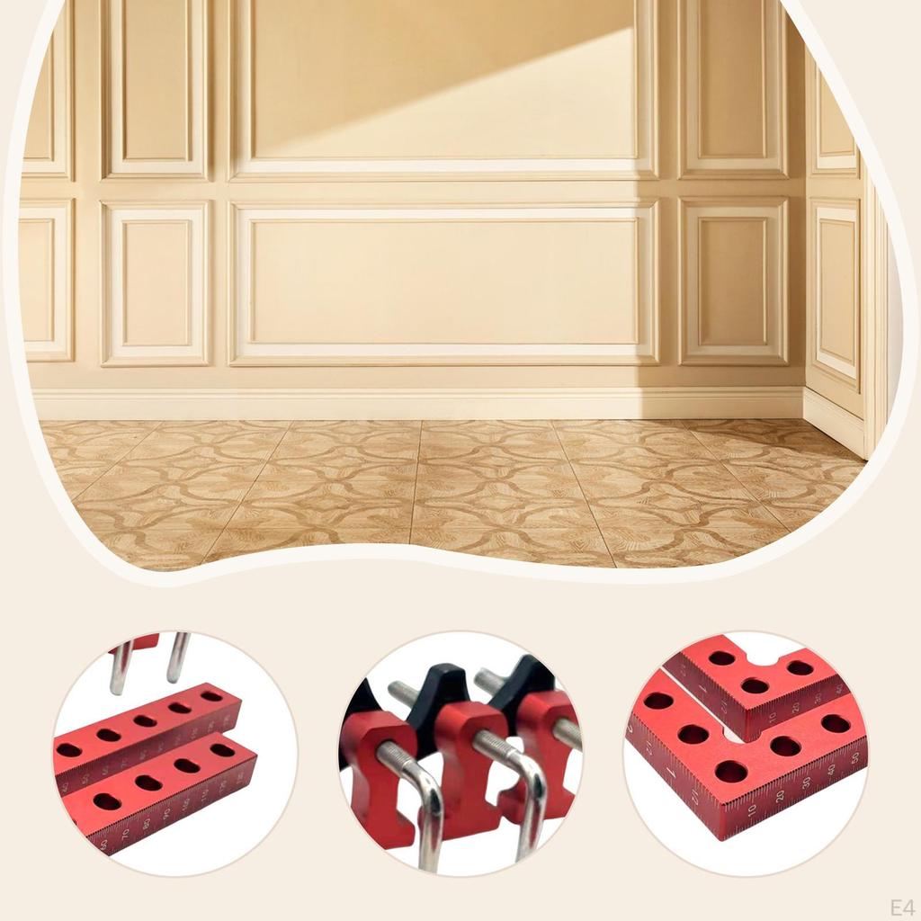 90 Degree Angle Clamp Woodworking Jig 5.5x5.5inch Professional Metric & Scale Marking